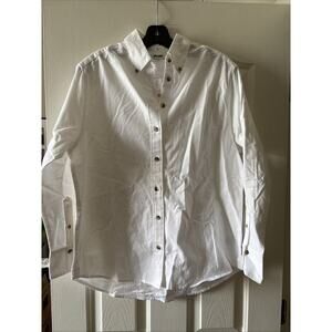 Madewell Woman’s White Long Sleeved Button Down Blouse Size XS